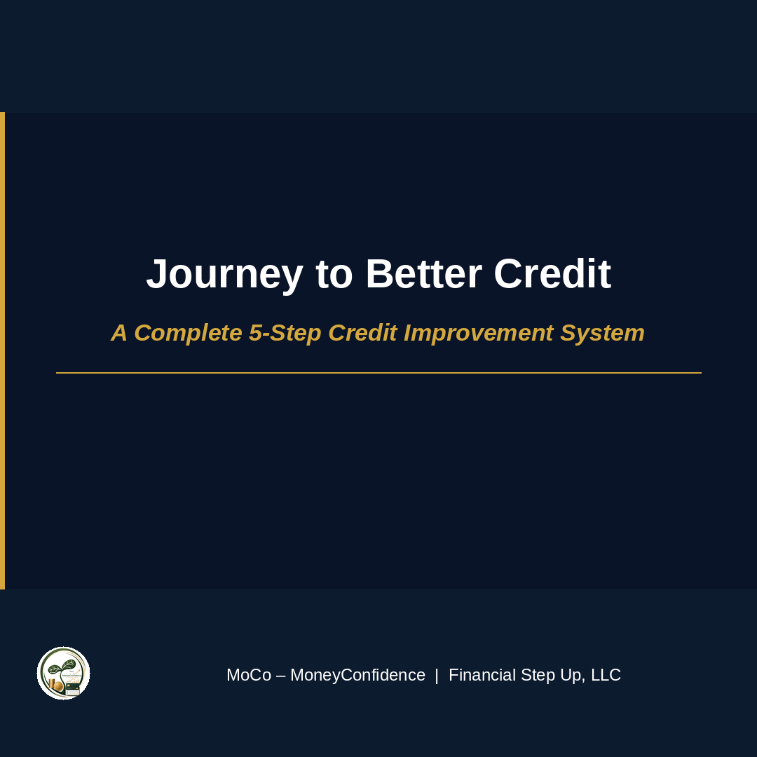 Journey to Better Credit - Templates Included