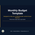 Monthly Budget Template