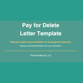 Pay for Delete Letter Template
