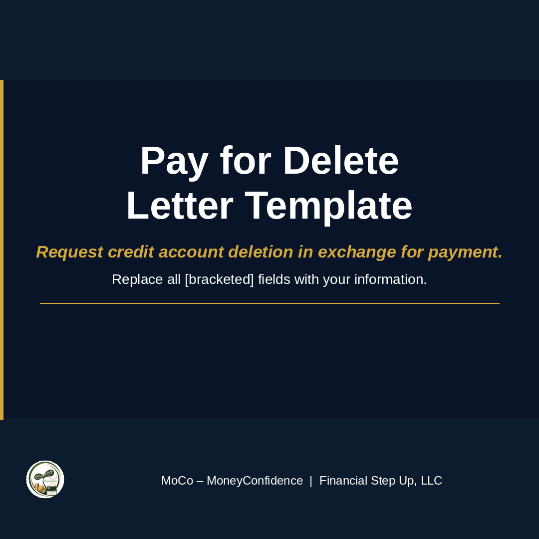 Pay for Delete Letter Template